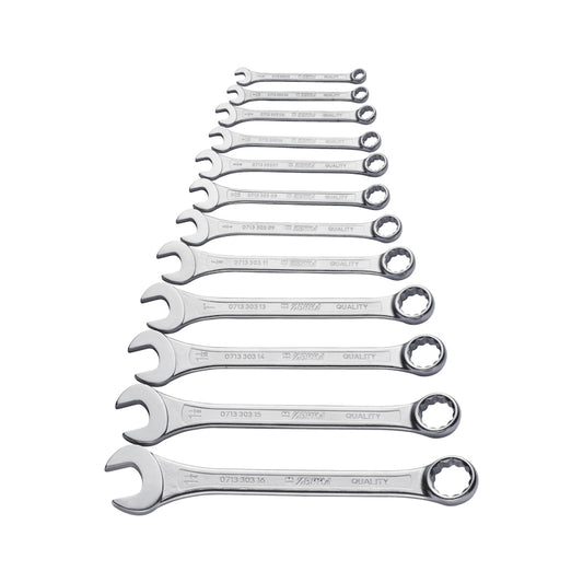 Combination wrench assortment, inch Short design, 12 pcs