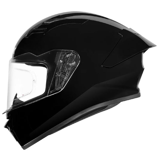 SMK Stellar Sports Unicolor Matt Black (MA200) Helmet