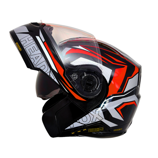 NF2 METRO GLOSS RED FLIP-UP DOUBLE VISOR HELMET